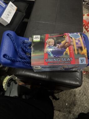 Bee Happy Be Free 59 Inch Rope Swing Seat Heavy Duty 220 lbs Blue